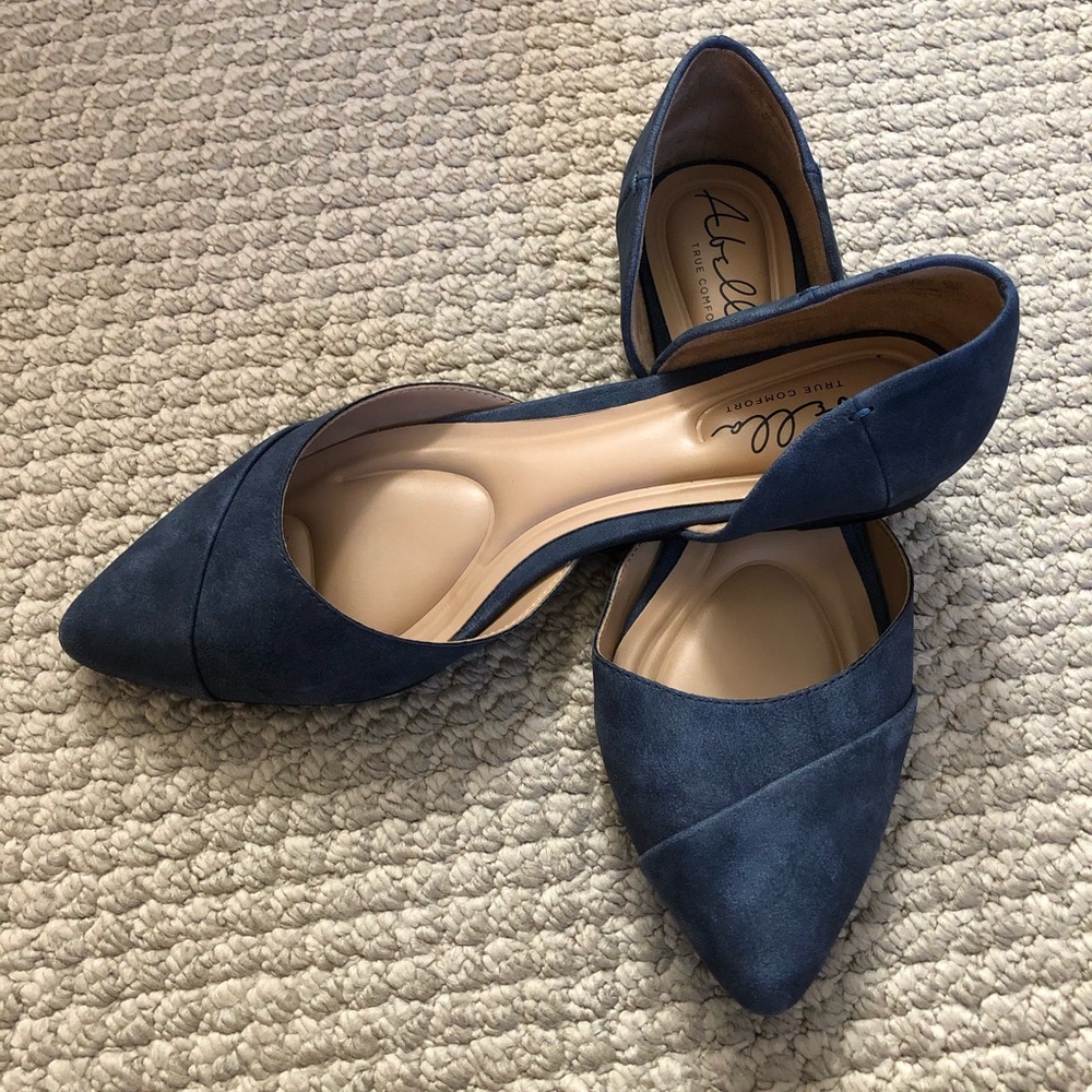Blue Abella d’orsay flats